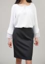 Women's straight black skirt 51803-900