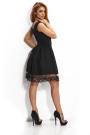Official dress in black with a lace