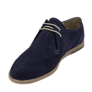Men's blue suede leather shoes 33169
