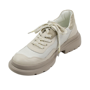 Бежови дамски спортни обувки 227BEIGE