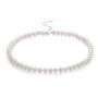Колие със сладководни бели перли 7.5-8mm R04378NW Swan