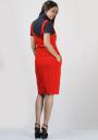 Sarafan rosu din tricot de bumbac Basic Line