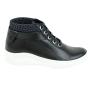 Women's nappa leather boots with black collar with dots 32775 