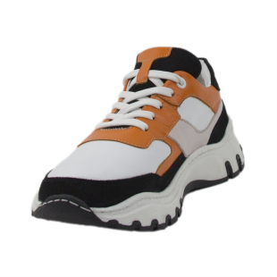 Adidași de damă în bej, portocaliu și negru 0223ORANGE