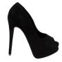 Ladies formal shoes with open toes and high heels 3287BLACK