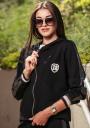 Black Sports jacket with hood Avangard