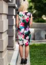Women's dress with straight silhouette and colored right Avangard
