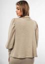 Elegant beige dress with buff sleeves Avangard