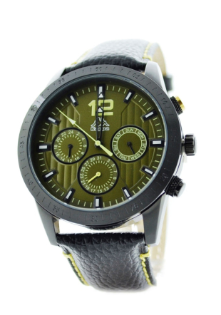 Мултифункционален мъжки часовник с кожена каишка Kappa KP-1402M-D
