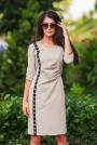 Rochie casual bej Avangard
