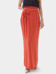 Fusta dreaptă pentru femei, culoare coral 51902-302