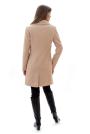 Women's coat in beige with collar Biege001