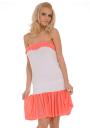 Rochie Neat cu volane de culoare coral Z-2011/2012