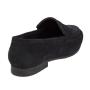 Women's suede moccasins elegant black model low heel genuine leather KARLA01VELUR