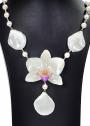 Колие с естествена орхидея и перли Майорка Fantastic Orchid Dannyra Jewels