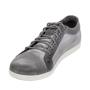 Men's grey leather shoes 33706