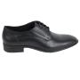 Men's shoes elegant black smooth leather
