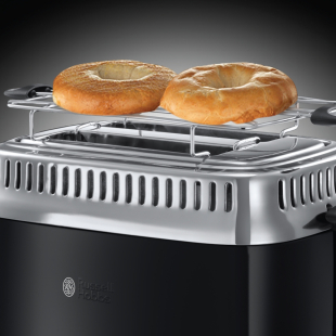 Toaster with retro design and grill attachment Russell Hobbs Retro 21681-56