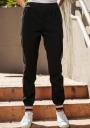 Sports black set of jacket with hood and pants Avangard