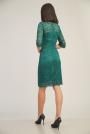 Women's lace dress in emerald green color 72140-508