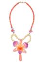 Колие с естествена орхидея, корали, стъклени мъниста и перли Майорка Coral Beauty Dannyra Jewels