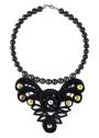 Перлена огърлица с елемент птица, изработен от вълна Dannyra Jewels
