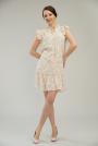 Casual women's dress with flowers 6322