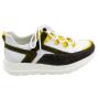 Women's sneakers in white and yellow 225WHITEGREY