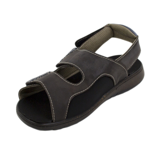 Men's orthopedic sandals genuine leather ORTHOBROWN