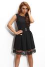 Official dress in black with a lace