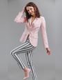 Women's jacket in pink color and fitted cut 42103-701