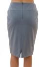 Ladies classic skirt in gray gabardine 51803-902