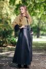 Long leather skirt with pockets Avangard