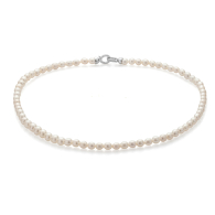 White freshwater pearl necklace RRICENW Swan