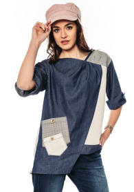 Women's blouse with decorative pockets Avangard