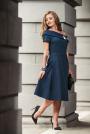 Formal women's dress with wide collar Avangard