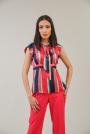 Bluză de damă fără mâneci fucsia 82131-762