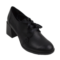 Pantofi eleganti de dama in negru cu toc mediu JANET2