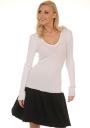 Rochie in culori alb cu negru, tip balon Z-2011/2012