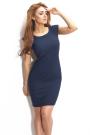 Elegant dark blue dress to big size