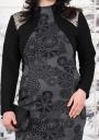 Rochie eleganta de dama intr-un imprimeu diferit cu efect bolero Avangard