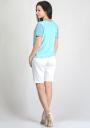 Ladies turquoise blue colour with lace front RUMENA