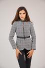 Women's fitted jacket in black and white 42111-151