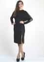 Black dress with lace back and zippers BF Rumena
