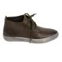 Men's brown leather boots with warm lining 20563