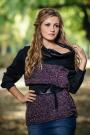 Women's top with boucle front and belt accessory Avangard