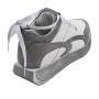 Women's sneakers natural leather combination silver and white 3038WHITE