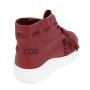 Women's red leather boots 33045