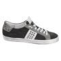 Men's grey suede leather trainers 33704