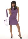 Rochie lila cu impletitura Z-09